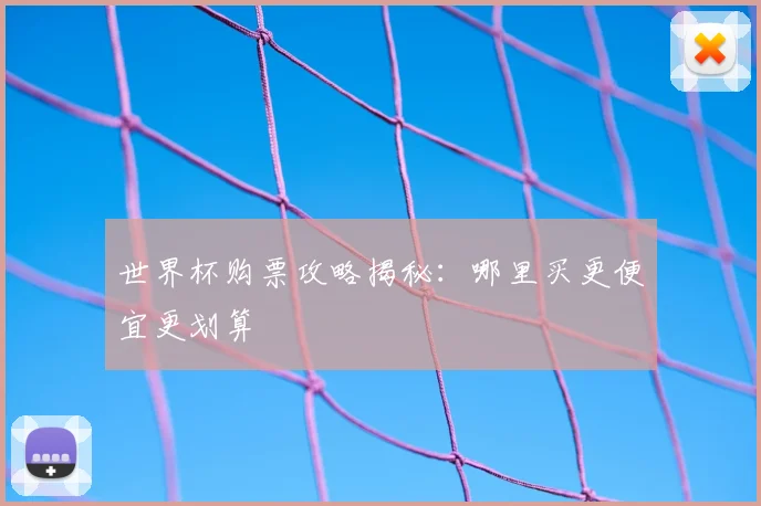 世界杯购票攻略揭秘：哪里买更便宜更划算